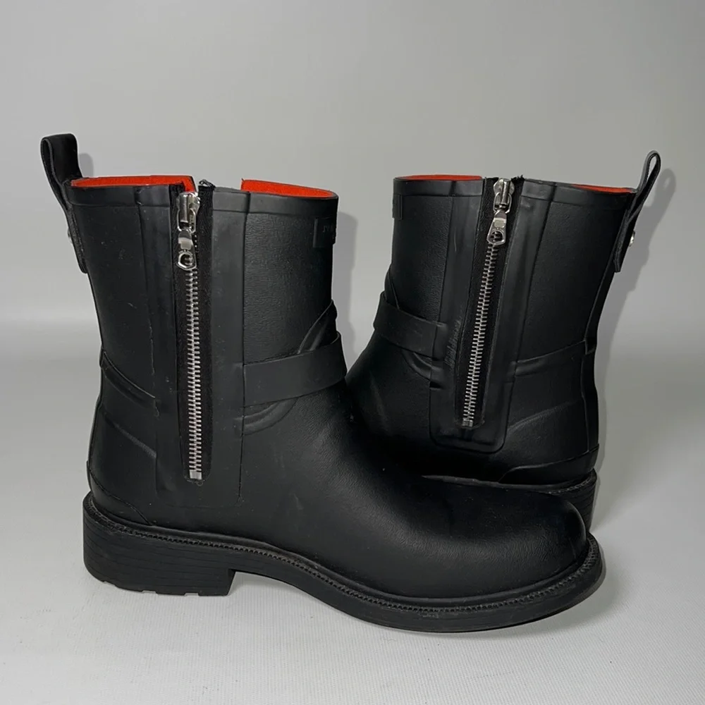 Rag & Bone Rubber Moto Booties - sz 37